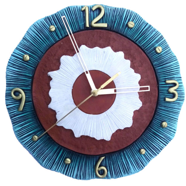 Picture of Blue Outer Terracotta Wall Clock