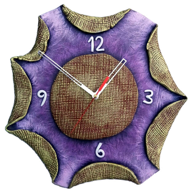 Picture of Terracotta Wall Clock (Folded Boundaries)