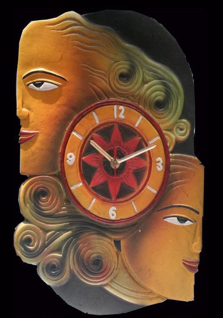 Picture of Terracotta Wall Clock (Power Couple)