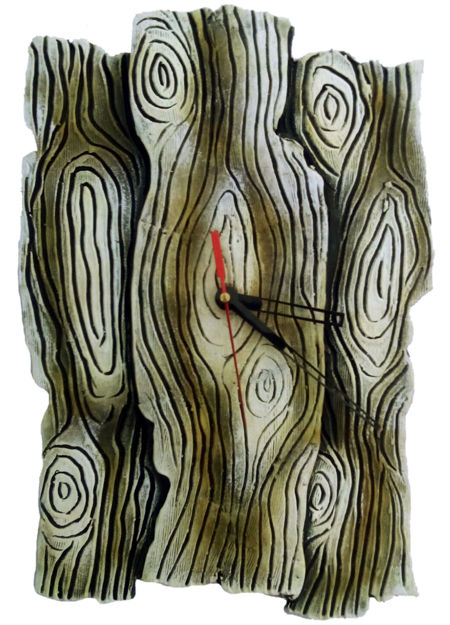 Picture of Terracotta Wall Clock(Tree Stem)