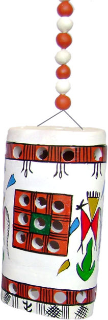 Picture of White Tribal Wall Lantern