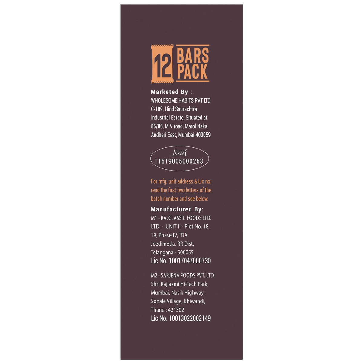 Ragi Millet Snack Bars (Pack of 12) | Wecomart - Buy Authentic Indian ...