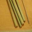 Picture of Bamboo Straws with Stainless Steel cleaner (Pack of 4)