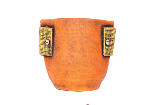 Picture of Terracotta Planter Orange & Yellow