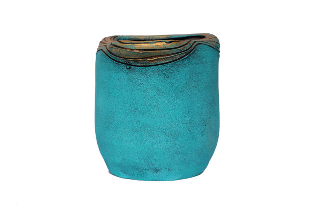 Picture of Terracotta Planter Blue Gold