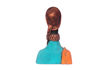 Picture of Terracotta Doll with Blue & Orange Dress