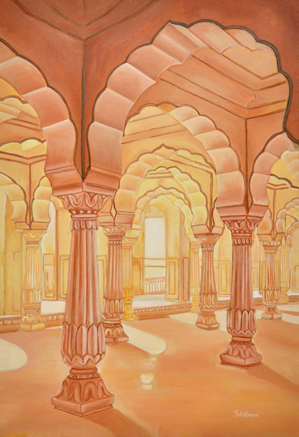 Picture of Fort Jaipur Acrylic Painting