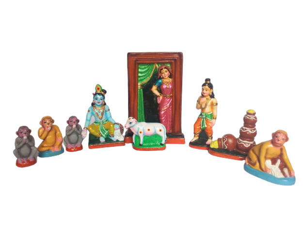 Picture of Monkey Bojhena Set Golu Dolls