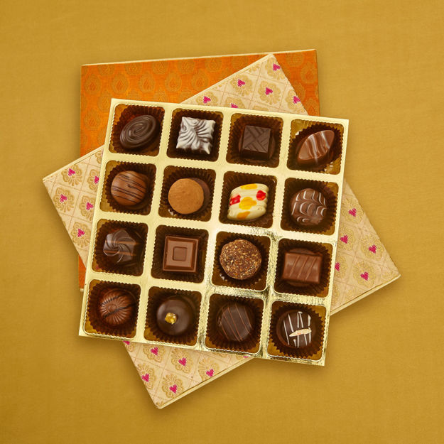 Picture of Elegant Gift Box with Assorted Chocolate Truffles
