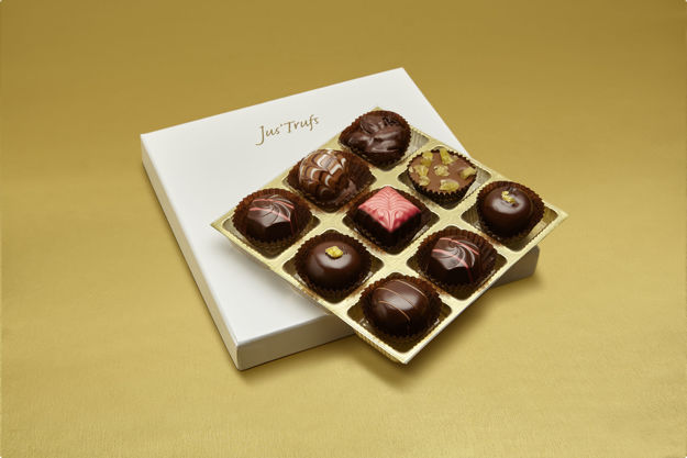 Picture of Luxury Assortment of Chocolate Truffles box of 9