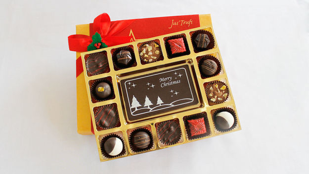 Picture of Merry Christmas Cheer with Luxury Chocolate Truffles