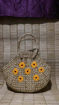 Picture of Handbag with Yellow Flowers Embroidery