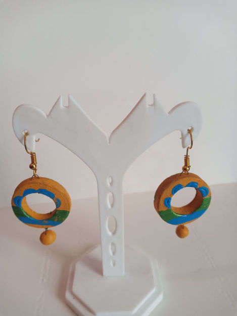 Picture of Terracotta Hanging Ear Ring