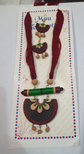 Picture of Terracotta Multicolour Jewellery Set - Available in 2 colors