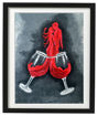 Picture of Hand Painted Canvas Wine Valentine