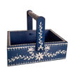 Picture of Wooden Blue Basket/Holder