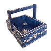 Picture of Wooden Blue Basket/Holder