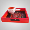 Picture of Wooden Square Tray Small