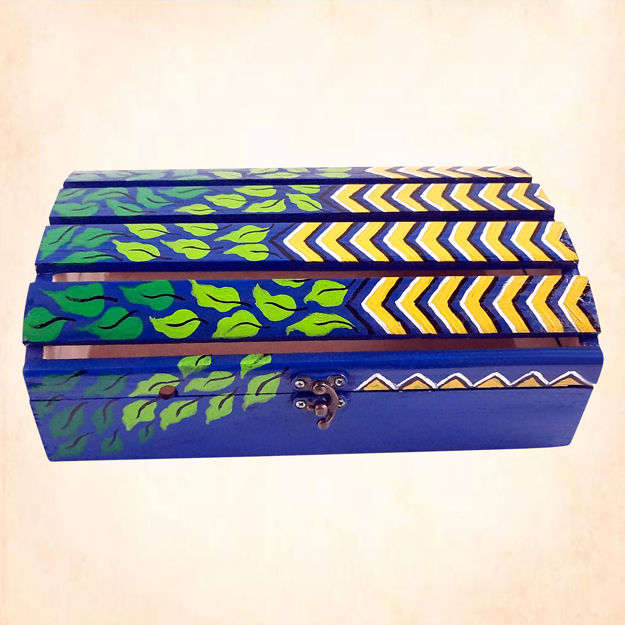 Picture of Wooden Stripe Multipurpose Box