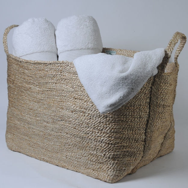 Picture of Natural Jute Basket With Handle
