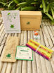Picture of Brown Box Collection: 10 Seed Paper Pens + 1 Seed Diary + 1 Seed ball