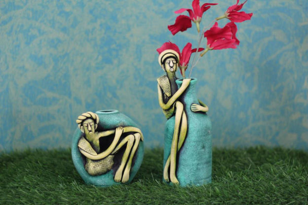 Picture of Handmade Terracotta Babla Pots (Set of 2)