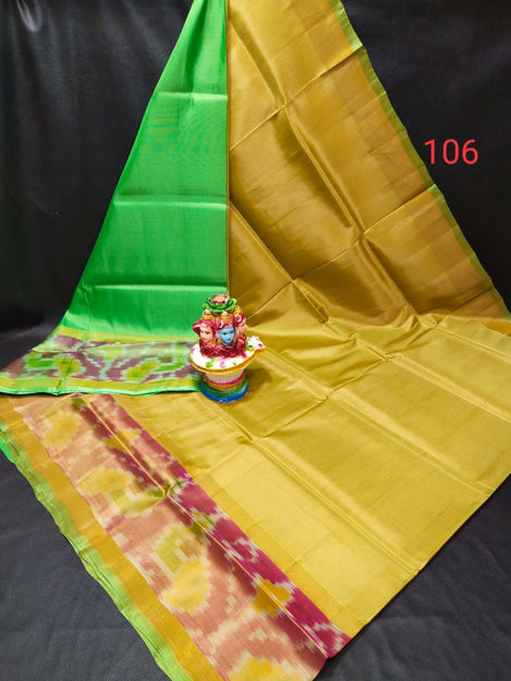 Picture of Soft Silk Pochampally Border Saree