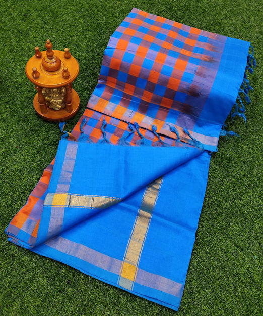 Picture of Silk Checks Model Sarees