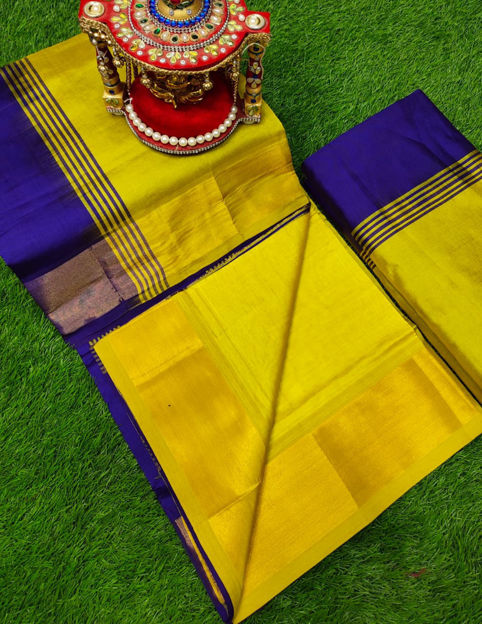 Picture of Silk Saree with Kaddi Border