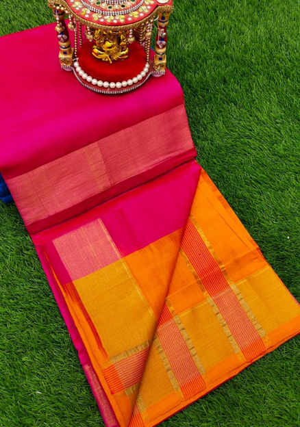 Picture of Silk Saree with Kaddi Border