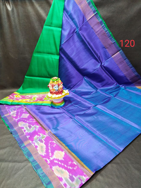 Picture of Soft Silk Pochampally Border Saree