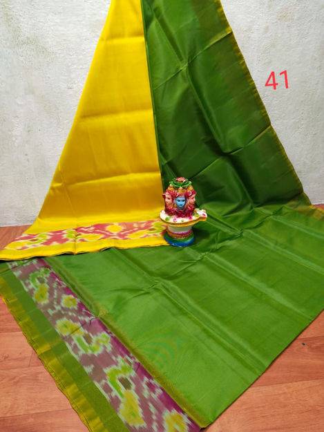 Picture of Soft Silk Pochampally Border Saree