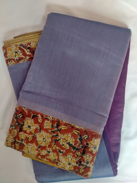 Picture of Kanchipuram Cotton Sarees - Available in 6 Colors