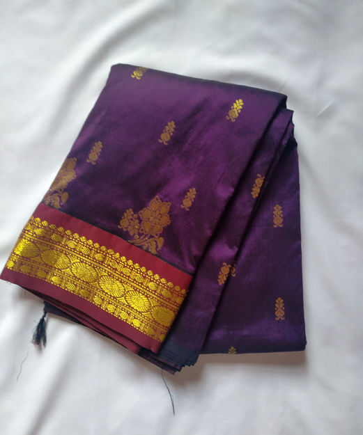 Picture of Kanchipuram Semi Silk Sarees - Available in 4 Colors