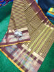 Picture of Zebra Lines Ikkath Border Sarees - Available in 5 colors