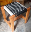 Picture of Wooden Chowki with Black & White