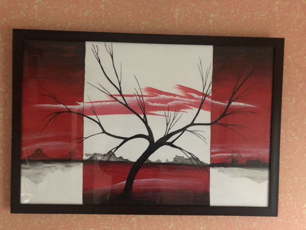 Picture of The Magic Tree Acrylic Painting with Frame