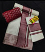 Picture of Cotton Kerala Settu Mundu Saree - Available in 3 colors