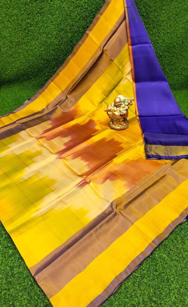 Picture of Uppada Soft Silk with ikkath Design Sarees