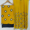 Picture of Hand Block Printed Cotton Dress Materials with Chiffon Duptta (unstitched) - Available in 14 Colors