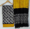 Picture of Hand Block Printed Cotton Dress Materials with Chiffon Duptta (unstitched) - Available in 14 Colors