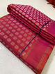 Picture of Pure Handwoven Kanchipuram Handloom Silk  Saree (Available in 2 colors)