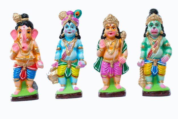 Picture of Bala Hanuman, Bala Ganesh, Bala Murugan, Bala Krishna Gollu Doll