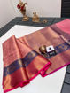 Picture of Soft Kanjivaram Style Fancy Pattu Saree (Available in 5 colors)