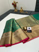 Picture of Soft Kanjivaram Style Fancy Pattu Saree (Available in 5 colors)