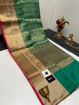 Picture of Soft Kanjivaram Style Fancy Pattu Saree (Available in 5 colors)
