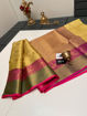 Picture of Soft Kanjivaram Style Fancy Pattu Saree (Available in 5 colors)