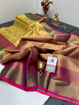 Picture of Soft Kanjivaram Style Fancy Pattu Saree (Available in 5 colors)