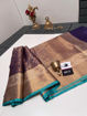 Picture of Soft Kanjivaram Style Fancy Pattu Saree (Available in 5 colors)