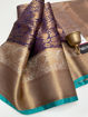 Picture of Soft Kanjivaram Style Fancy Pattu Saree (Available in 5 colors)